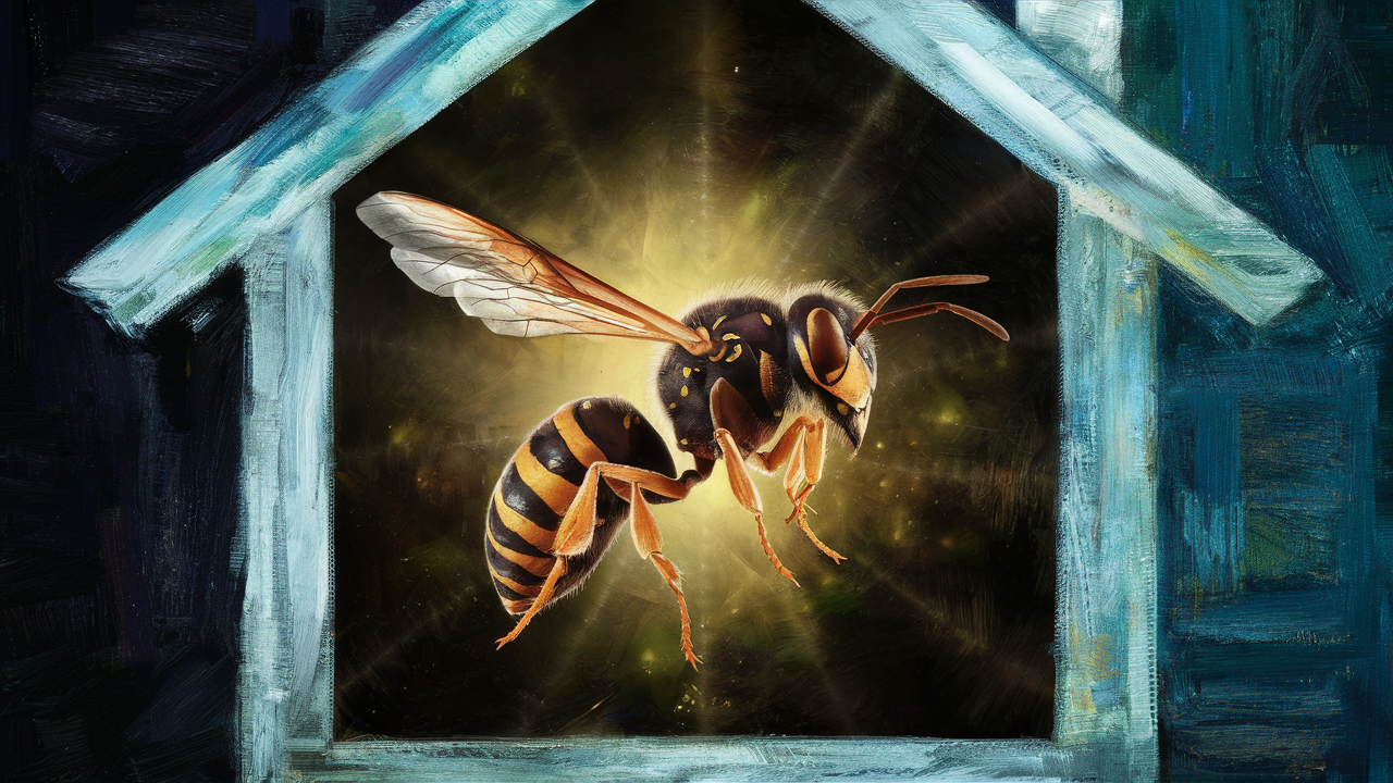 spiritual meaning of wasp in house